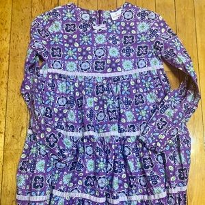 Hanna Andersson size 140(14) purple floral dress